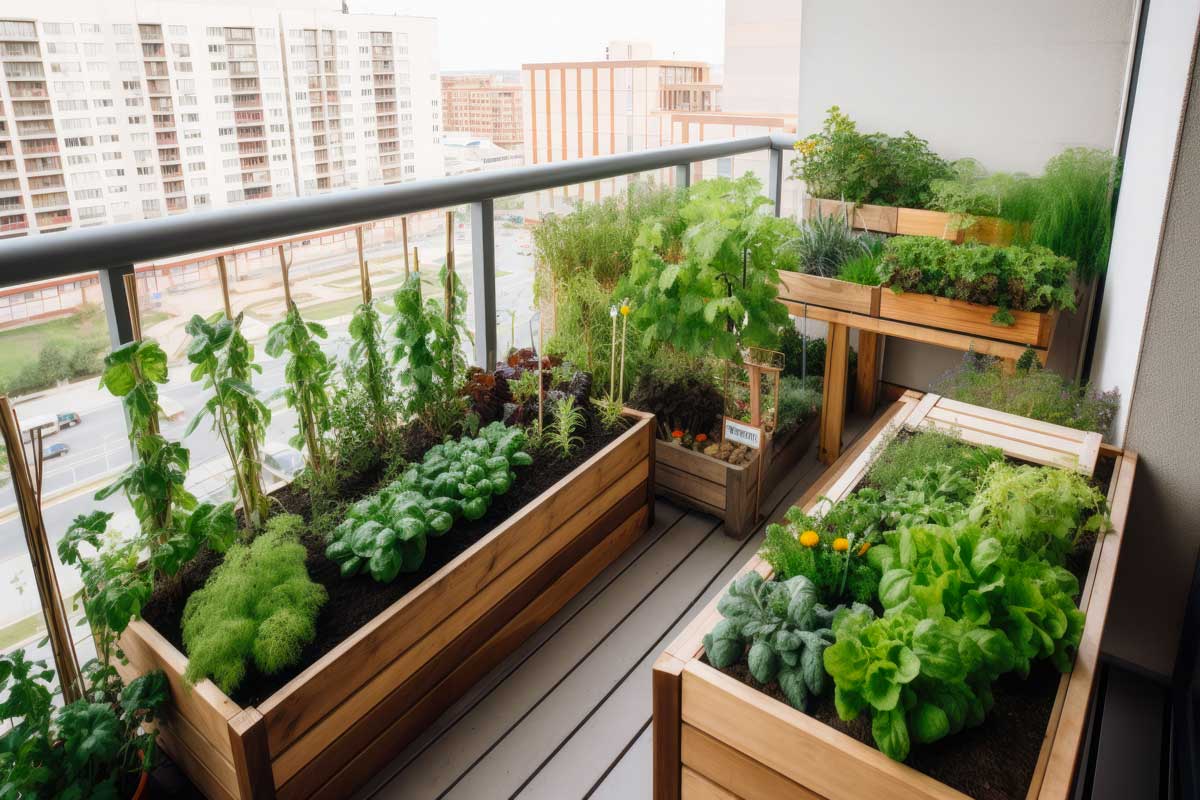orto sul balcone
