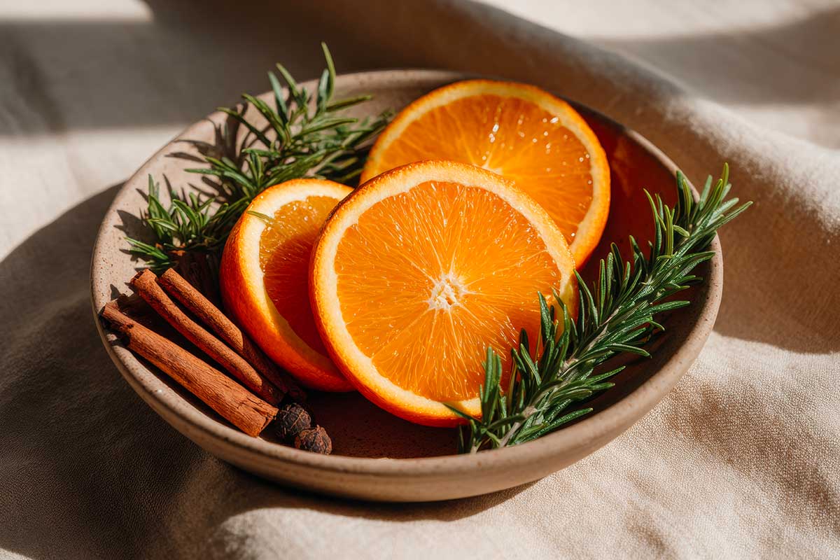 Profumare la casa con agrumi e spezie: il metodo naturale che scalda l’aria senza candele